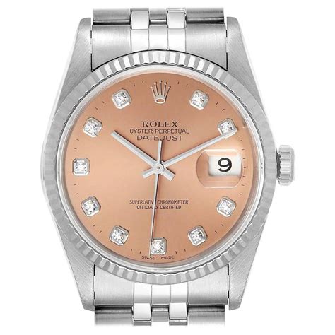 salmon rolex datejust